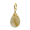 Natural Stone Teardrop | Golden Rutile | LINK, design your own