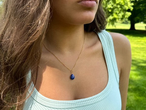 Natural Stone Teardrop | Lapis Larzuli | LINK, design your own