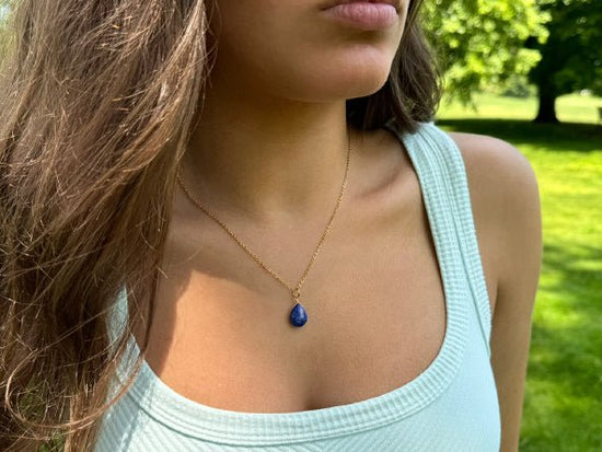 Natural Stone Teardrop | Lapis Larzuli | LINK, design your own