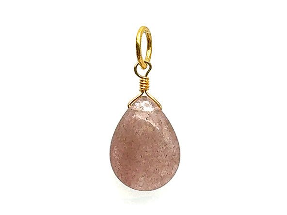 Natural Stone Teardrop | Cherry Quartz | LINK, design your own