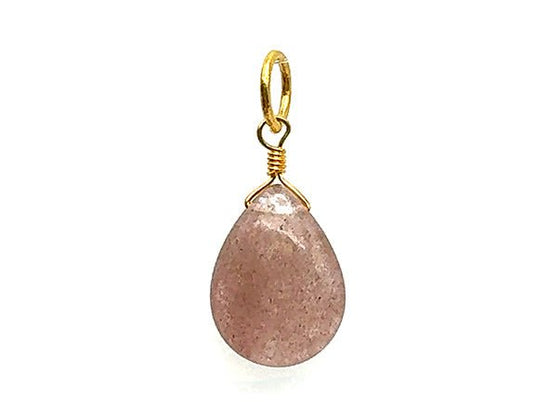 Natural Stone Teardrop | Cherry Quartz | LINK, design your own