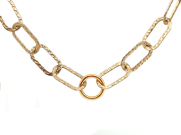Stunning Matte or Sparkling Gold Signature Chain