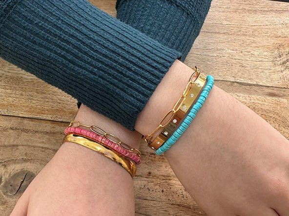 Bold Elegant Radiant Bracelet Set | Turquoise
