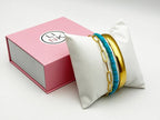 Bold Elegant Radiant Bracelet Set | Turquoise