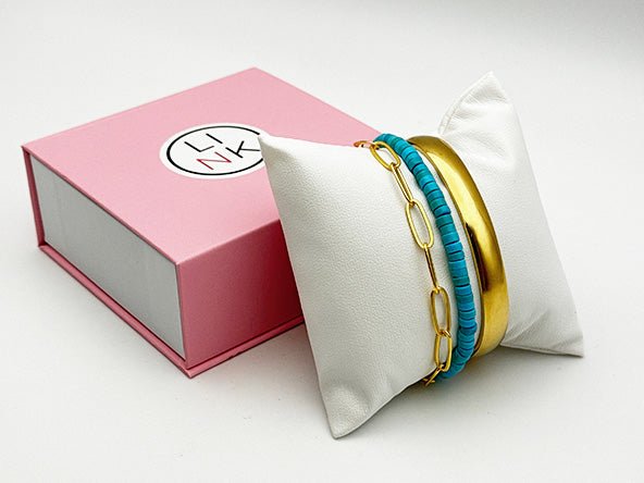 Bold Elegant Radiant Bracelet Set | Turquoise