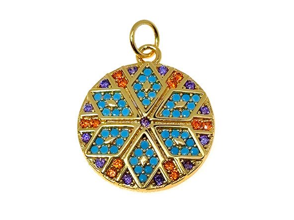 Sparkling Colorful Mosaic Star Pendant | LINK, design your own