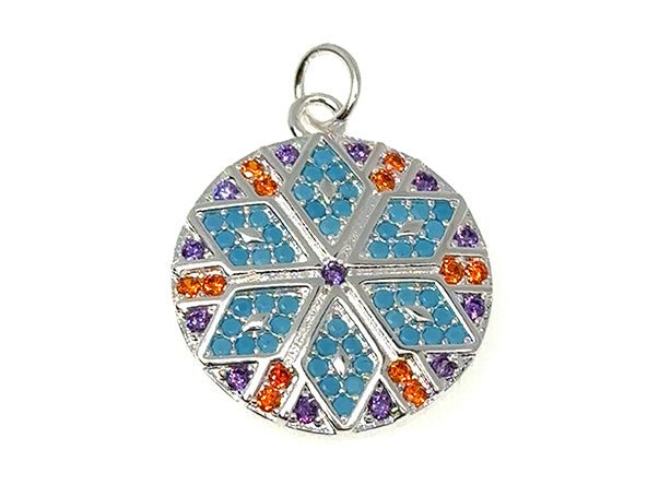 Sparkling Colorful Mosaic Star Pendant | LINK, design your own