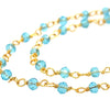 Blue Topaz Rosary Chain | LINK, design your own