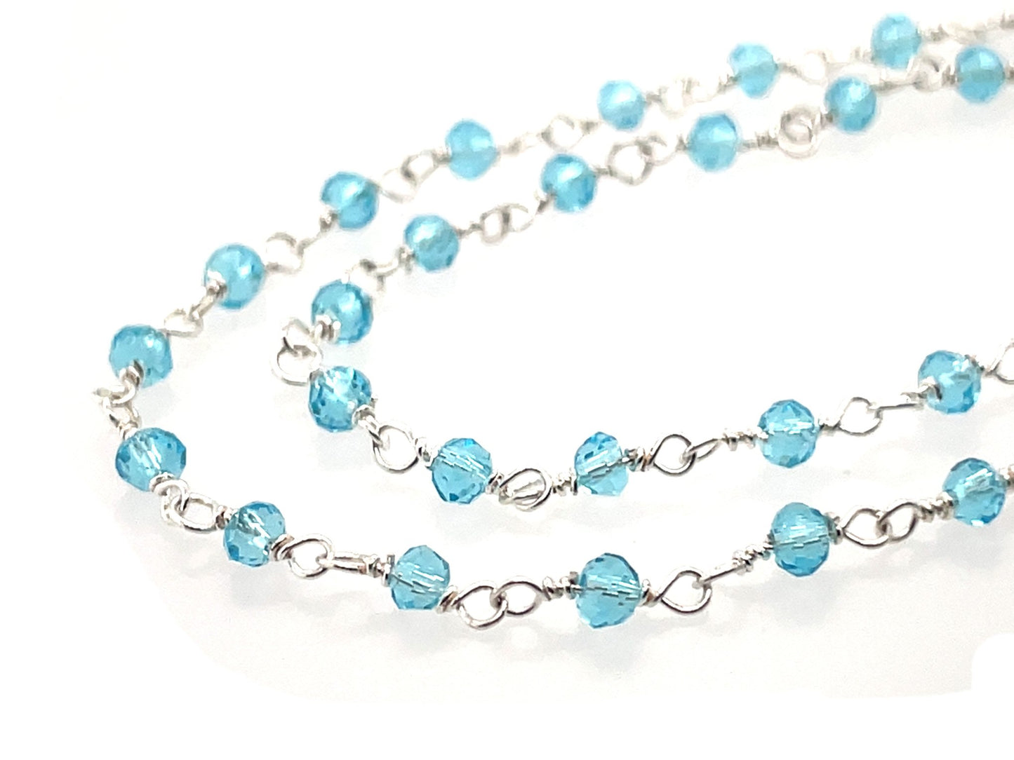 Blue Topaz Rosary Chain | LINK, design your own