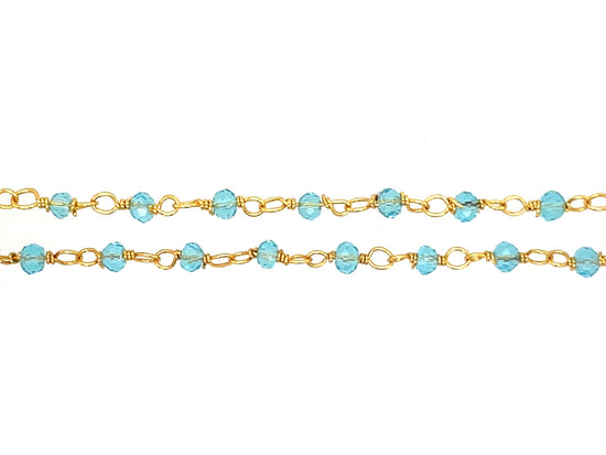 Blue Topaz Rosary Chain | LINK, design your own