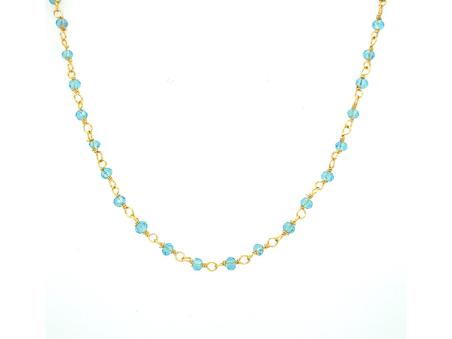 Blue Topaz Rosary Chain | LINK, design your own