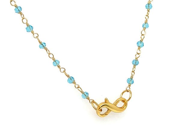 Treasure Box | Blue Topaz Rosary Chain | LINK, design your own