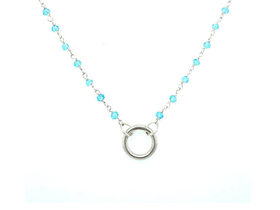 Blue Topaz Rosary Chain | LINK, design your own