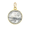 Black Round Rutilated Quartz Pendant | LINK, design your own