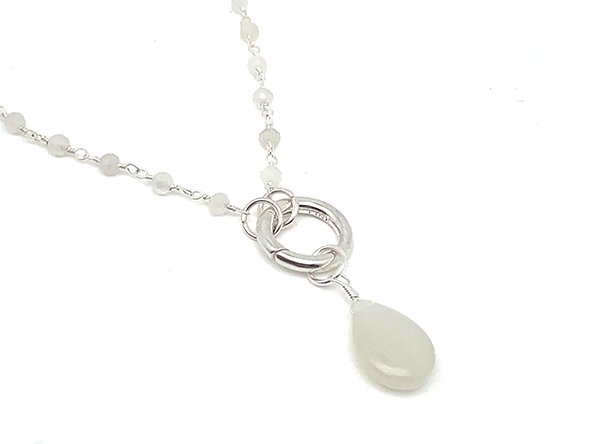 Natural Stone Teardrop | Moonstone | LINK, design your own