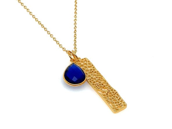 Eye Catching Teardrop | Royal Blue Quartz | LINK, design your own