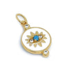 White Sparkling Evil Eye Charm | LINK, design your own