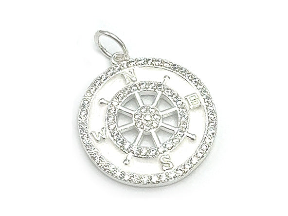 Load image into Gallery viewer, Sparkling Compass Pendant
