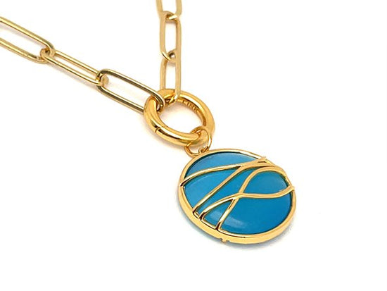 Blue Ocean Wave Pendant | LINK, design your own