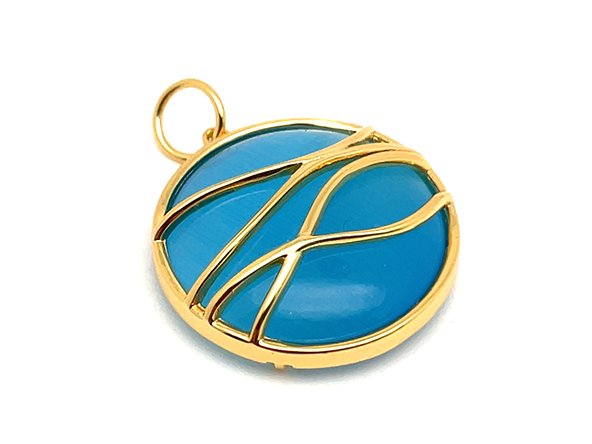 Blue Ocean Wave Pendant | LINK, design your own