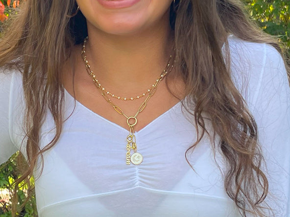 Elegant Louisiana State Silhouette Necklaces Gold