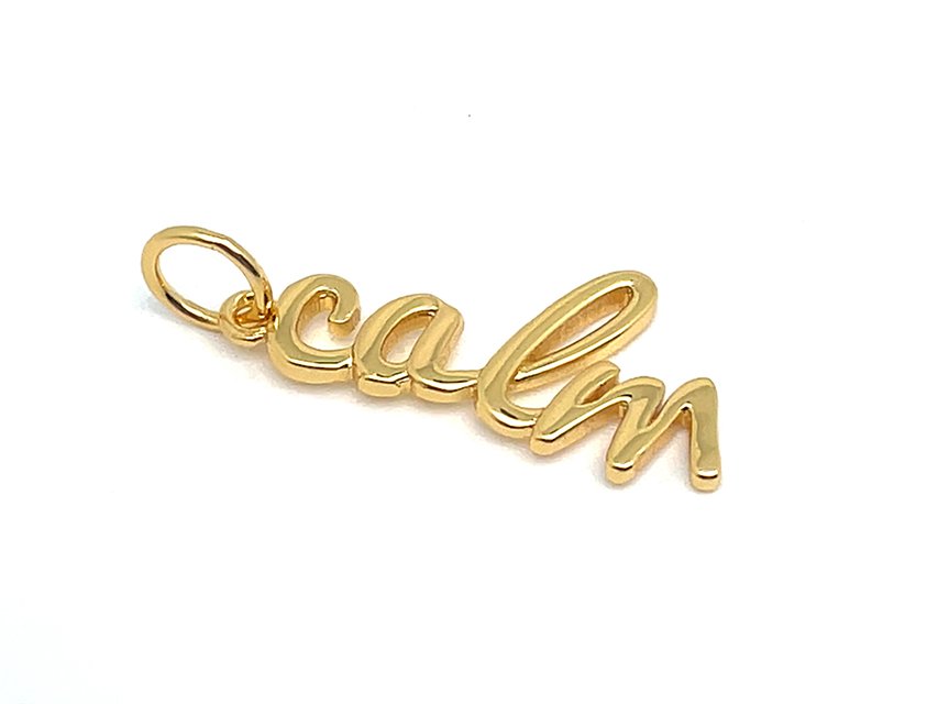 Elegant Calm Word Pendant | LINK, design your own