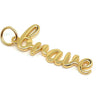 Elegant Brave Word Pendant | LINK, design your own