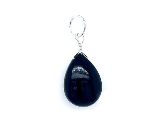 Natural Stone Teardrop | Black Onyx | LINK, design your own