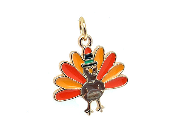 Load image into Gallery viewer, FUN CHARM | Thanksgiving Turkey Charm
