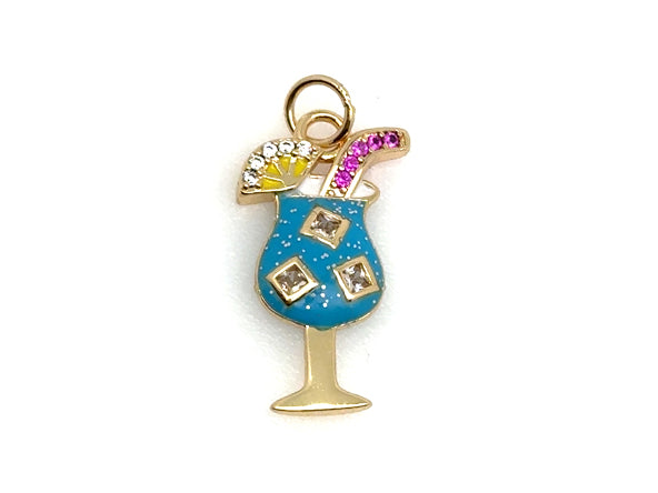 Beach Cocktail Charm