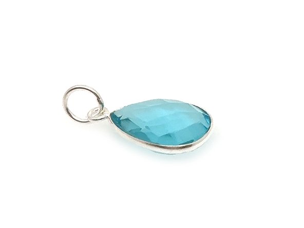 Eye Catching Teardrop | Aqua Blue Quartz | LINK, design your own