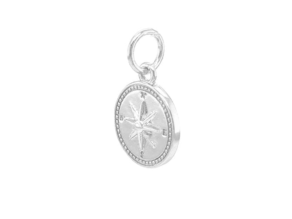 Double Sided Compass Charm Gold Silver LINK – LINK