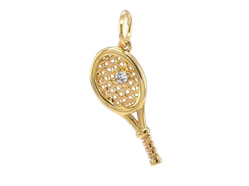 Sparkling Tennis Charm