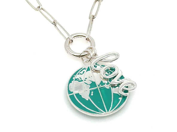 World Map Earth Pendant | LINK, design your own