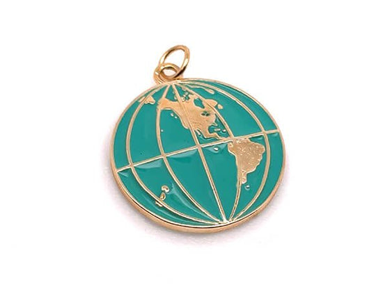 World Map Earth Pendant | LINK, design your own