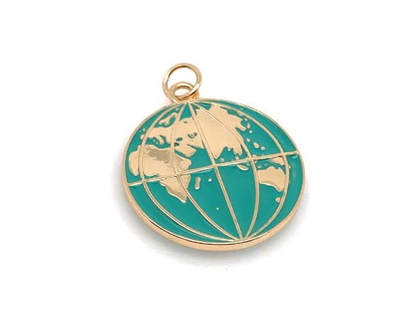 World Map Earth Pendant | LINK, design your own