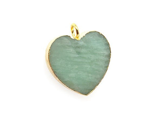 Timeless Heart Pendant | Natural Amazonite | LINK, design your own