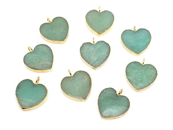 Timeless Heart Pendant | Natural Amazonite | LINK, design your own