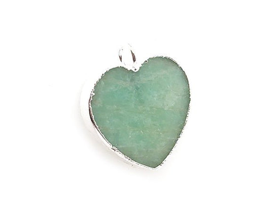 Timeless Heart Pendant | Natural Amazonite | LINK, design your own