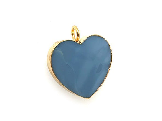 Timeless Heart Pendant | Natural Blue Opal | LINK, design your own