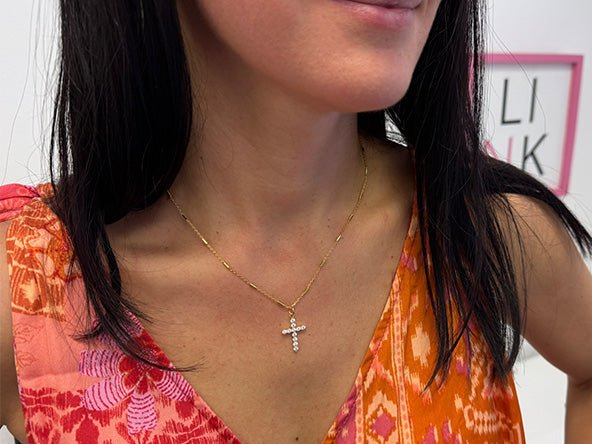 Small Sparkling Cross Pendant