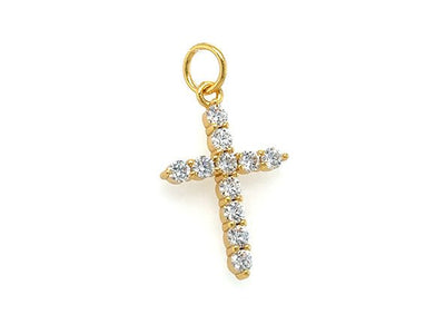 Small Sparkling Cross Pendant | LINK, design your own