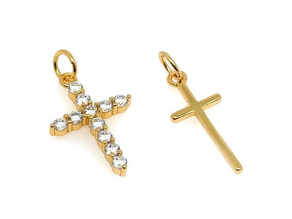 Small Sparkling Cross Pendant