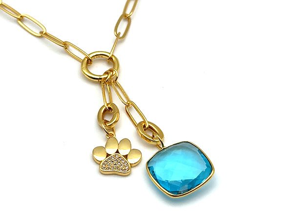 Sparkling Paw Pendant