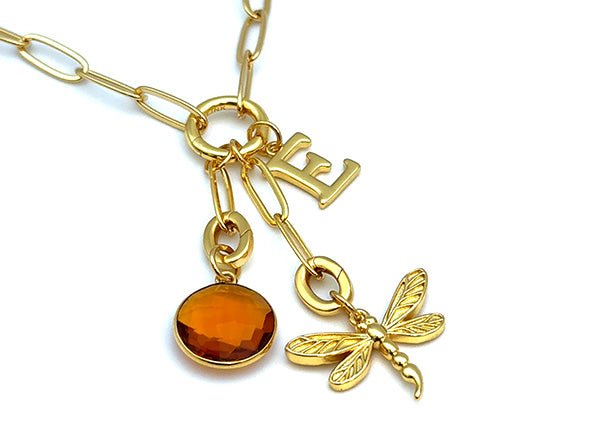 Dragonfly Semicolon Charm | LINK, design your own