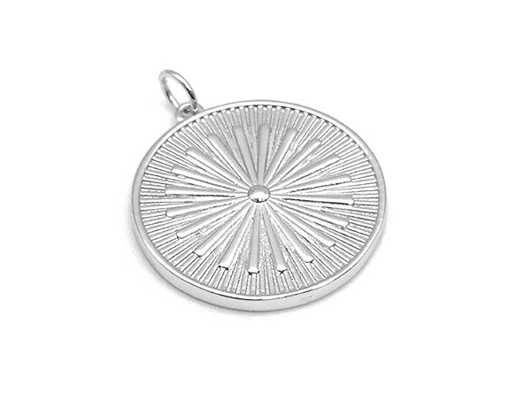Two-Sided Dazzling Sunray Pendant
