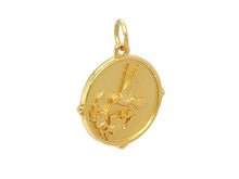 Graceful Hummingbird Pendant in gold by LINK