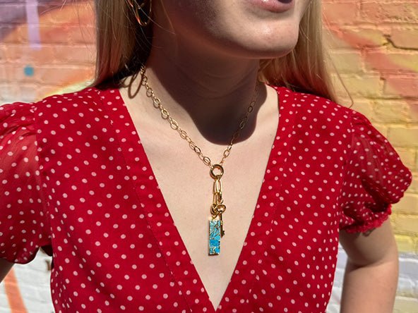 Artistic Rectangle Bar Pendant | LINK, design your own