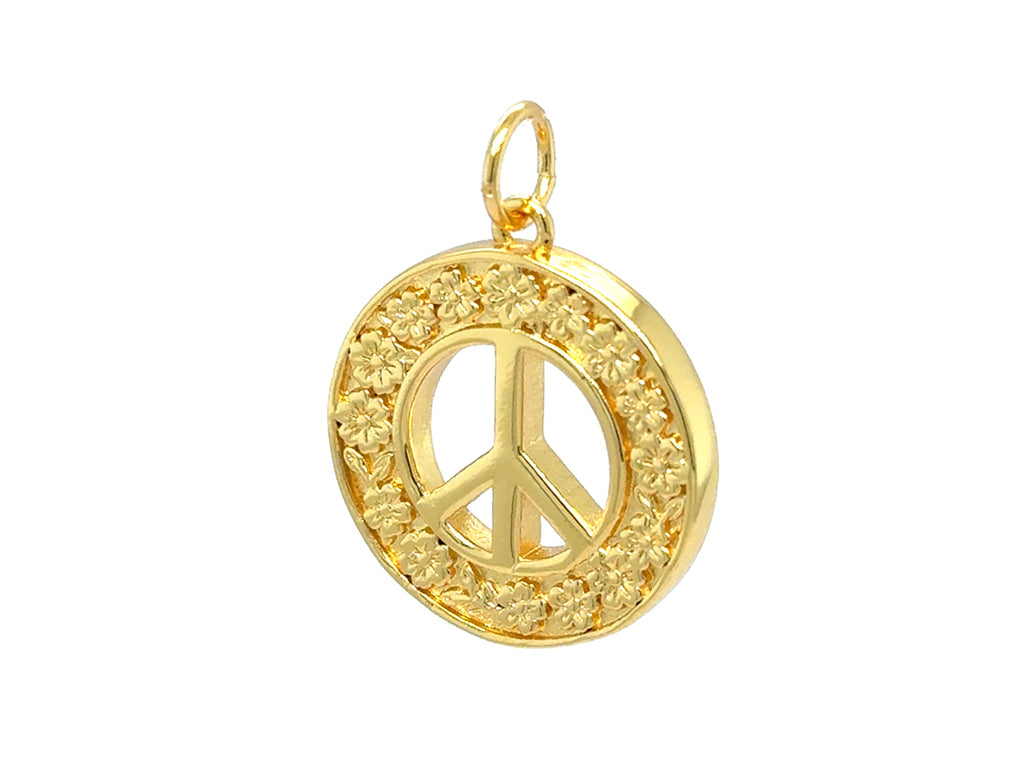 Floral Peace Sign Pendant | LINK, design your own