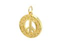Floral Peace Sign Pendant